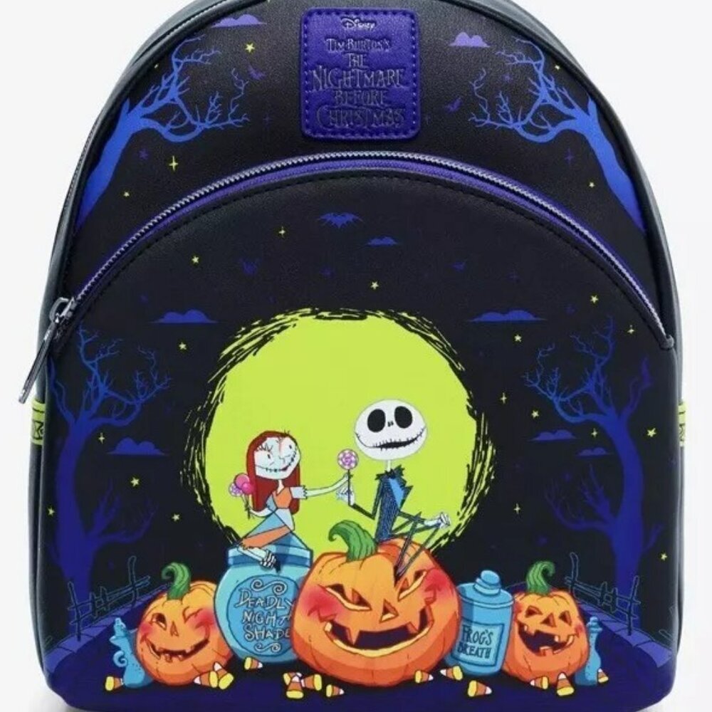 Loungefly Tim Burtons The Nightmare Before Christmas Mini Backpack NWT​